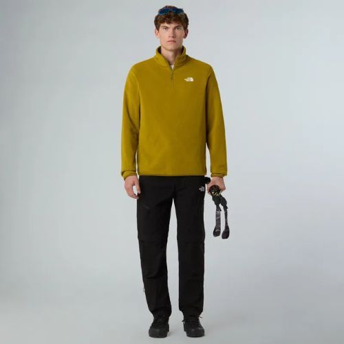 Felpa The North Face Glacier Fleece 1/4 Zip deep dijon da uomo