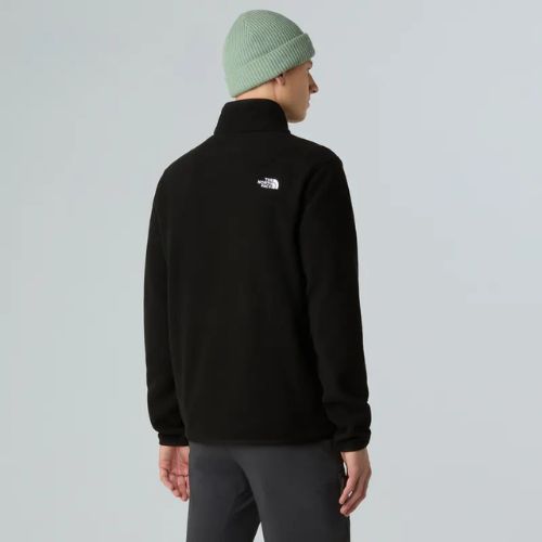 Felpa in pile da uomo The North Face Glacier Fleece 1/4 Zip nero