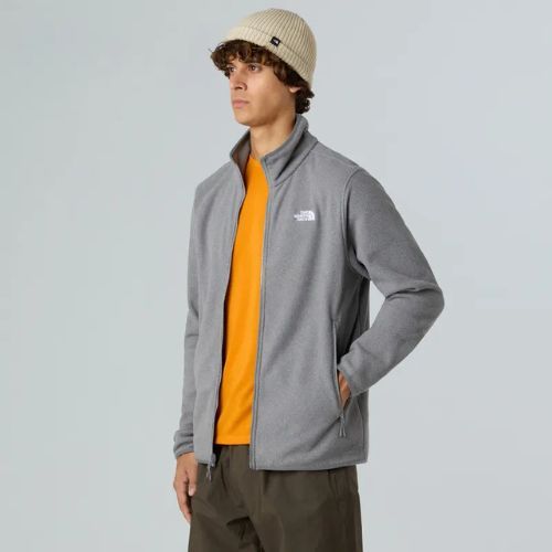 Felpa in pile da uomo The North Face Glacier Fleece mid grey heather
