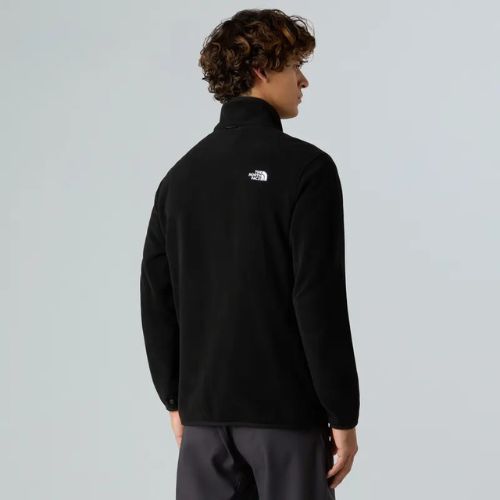 Felpa in pile da uomo The North Face Glacier Fleece nero