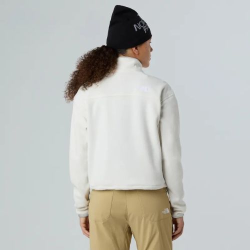 Felpa donna The North Face Glacier Fleece 1/2 Zip Short white dune