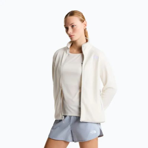 Felpa in pile da donna The North Face Glacier Fleece bianco dune