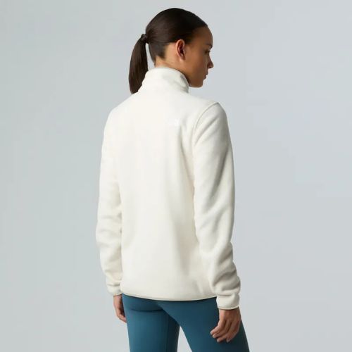Felpa in pile da donna The North Face Glacier Fleece 1/4 Zip bianco dune