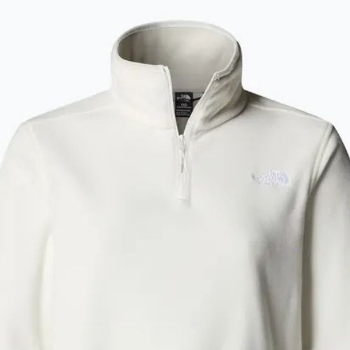 Felpa in pile da donna The North Face Glacier Fleece 1/4 Zip bianco dune