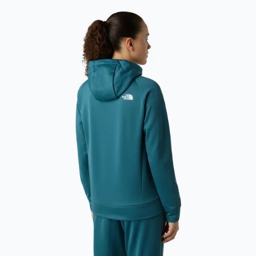 Felpa donna The North Face Reaxion 2.0 con cappuccio e zip integrale space dark heather