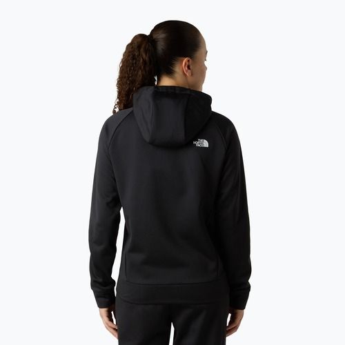 Felpa donna The North Face Reaxion 2.0 con cappuccio e zip integrale black heather