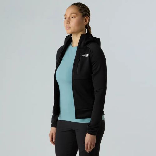 Felpa da donna The North Face Meteora Full Zip nera
