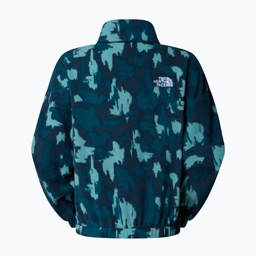 Felpa donna The North Face Mountain Athletics Fleece 1/4 Zip Print deep cypress painted