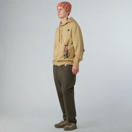 Felpa da uomo The North Face Mountain Logo Relaxed con cappuccio khaki stone