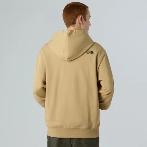 Felpa da uomo The North Face Mountain Logo Relaxed con cappuccio khaki stone