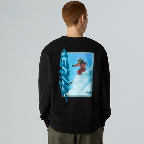 Felpa uomo The North Face NSE Slopes Relaxed Crew Graphite Black