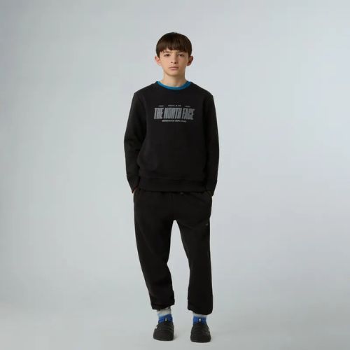 Felpa per bambini The North Face Reflective Logo Relaxed Crew black