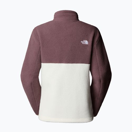 Felpa in pile da donna The North Face Yumiori Full Zip bianco dune/tawny quarzo