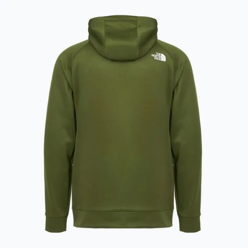 Felpa da uomo The North Face Reaxion Fleece Full Zip Hoodie verde bosco/nero