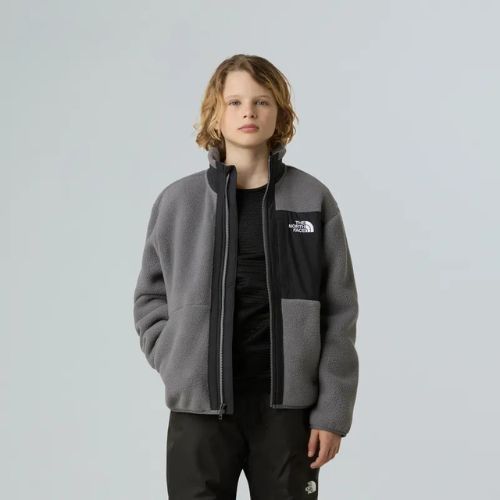 Felpa in pile per bambini The North Face Yumiori Full Zip fumé perla/nero