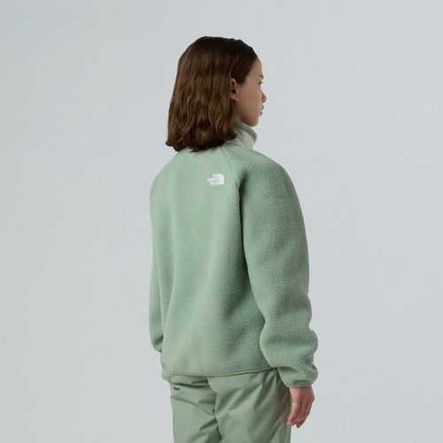 Felpa in pile per bambini The North Face Yumiori Full Zip slate moss/white dune