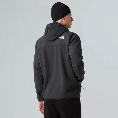 Felpa da uomo The North Face Glacier Heavyweight Full Zip HD asfalto grigio/nero