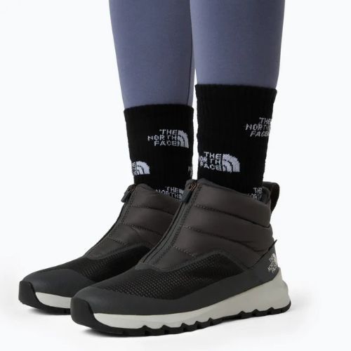 Scarponcini da donna The North Face Thermoball Progressive Zip II Wp grigio antracite/bianco cenere