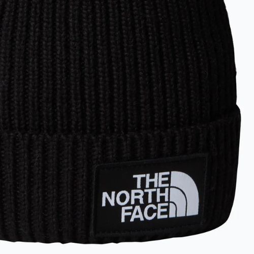 Cappello invernale per bambini con polsino a scatola con logo The North Face