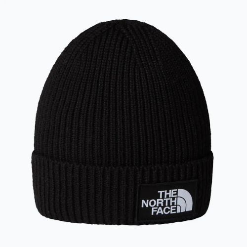 Cappello invernale per bambini con polsino a scatola con logo The North Face