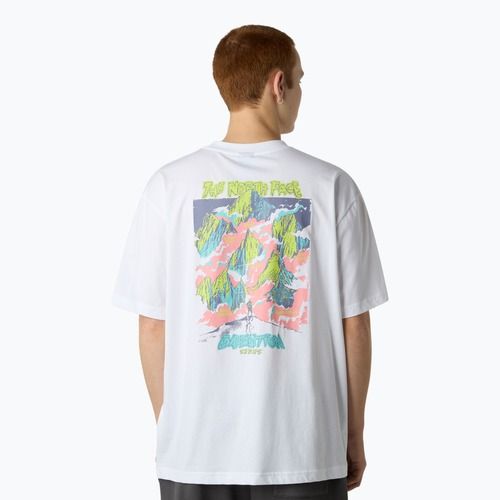 Maglietta The North Face Expedition Celebration Oversize bianca da uomo