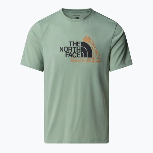 Maglietta The North Face Mountain Foundation Graphic state moss da uomo