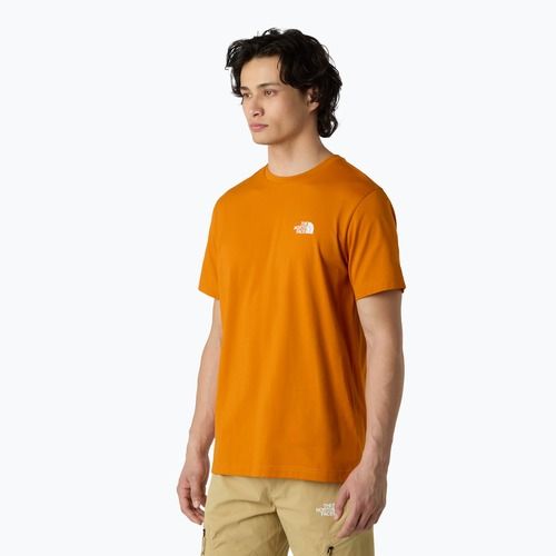 Maglietta da uomo The North Face Simple Dome arancione agata