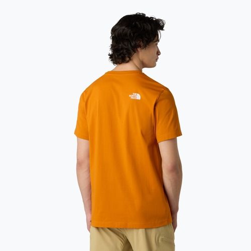 Maglietta da uomo The North Face Simple Dome arancione agata
