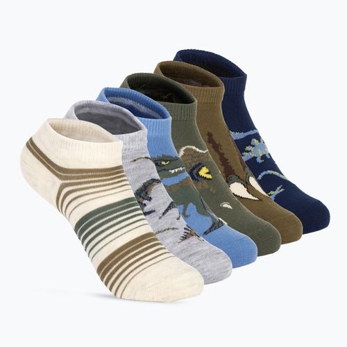 Calzini per bambini SKECHERS 1/2 Terry Low Cut 6 paia olive