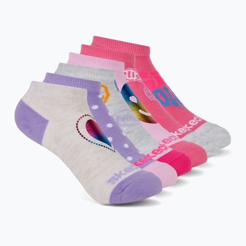 Calzini per bambini SKECHERS Non Terry Low Cut 6 paia purple