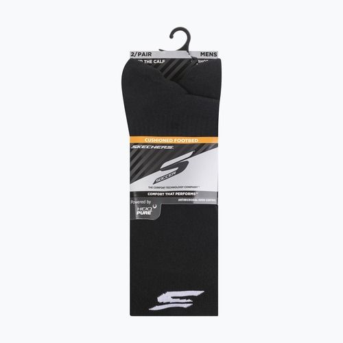 Calzini da uomo SKECHERS 1/2 Terry Over The Knee 2 paia black