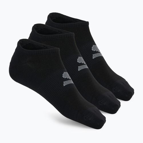 Calzini da uomo SKECHERS Microfiber Non Terry No Show 3 paia black/white