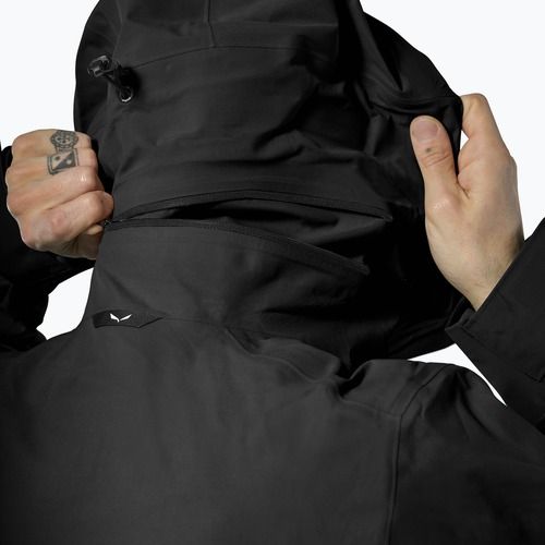 Giacca impermeabile uomo Salewa Ortles GTX 3L EPE black