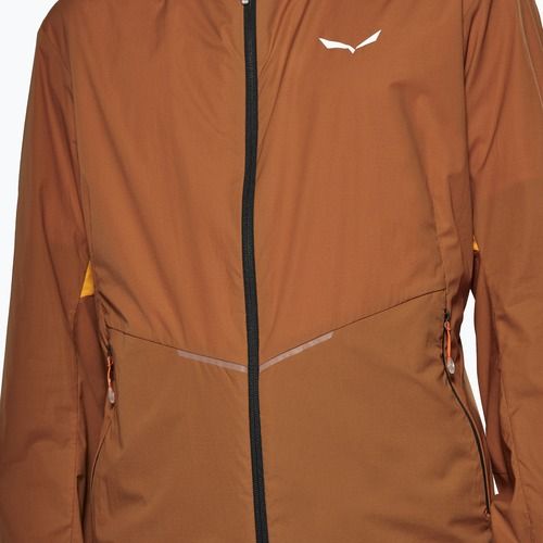 Giacca antivento da uomo Salewa Pedroc Wind Hood bombay brown