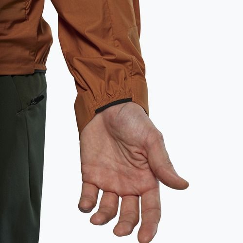 Giacca antivento da uomo Salewa Pedroc Wind Hood bombay brown