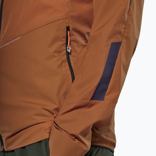 Giacca antivento da uomo Salewa Pedroc Wind Hood bombay brown