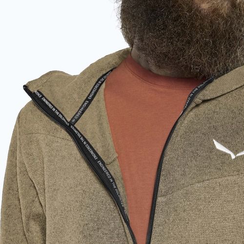 Felpa da trekking uomo Salewa Puez Rocca Polarlite Hood quicksand