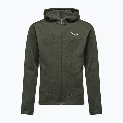 Pile da trekking uomo Salewa Puez Rocca Polarlite Hood dark olive