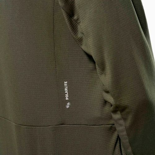 Felpa da trekking uomo Salewa Puez Cammio PL dark olive