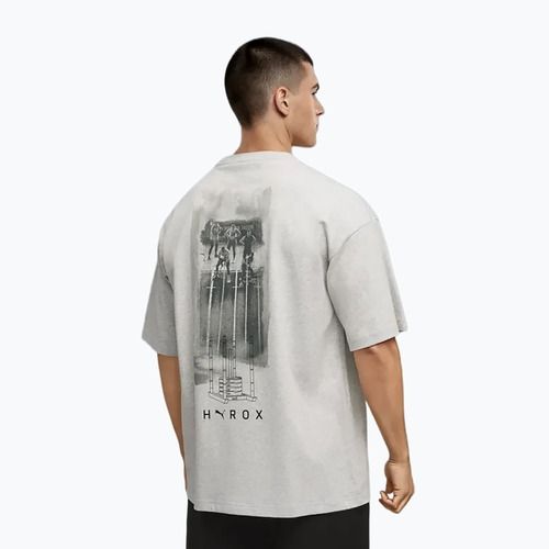 Maglietta da allenamento uomo PUMA x HYROX Lifestyle Tee grigia