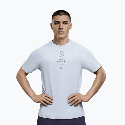 Maglietta da allenamento uomo PUMA x HYROX Dryelite Training Tee grigia