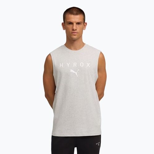 Maglietta da allenamento uomo PUMA x HYROX Cutoff Tank grigia