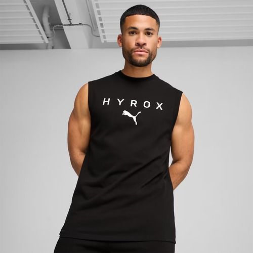 Maglietta da allenamento uomo PUMA x HYROX Cutoff Tank nera