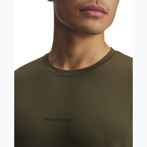 Maglia da allenamento a manica lunga uomo Under Armour Project Rock Iso Chill expedition green/baroque green