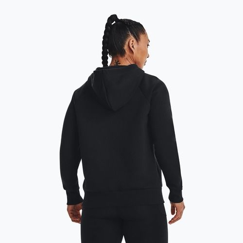Felpa donna Under Armour Rival Fleece Hoodie nero/bianco