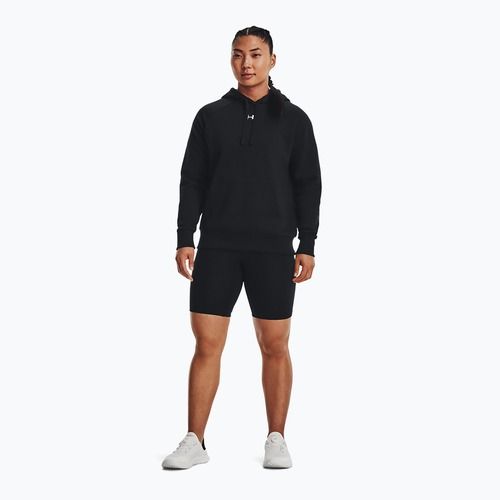 Felpa donna Under Armour Rival Fleece Hoodie nero/bianco