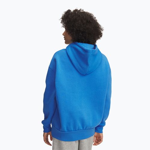 Felpa donna Under Armour Icon Fleece Hoodie blu atlantide/bianco