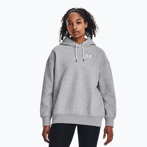 Felpa donna Under Armour Icon Fleece Hoodie mod gray light heather/white