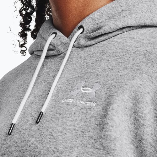Felpa donna Under Armour Icon Fleece Hoodie mod gray light heather/white
