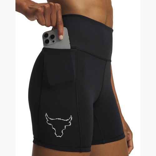 Pantaloncini da allenamento donna Under Armour Project Rock Middie black/anthracite